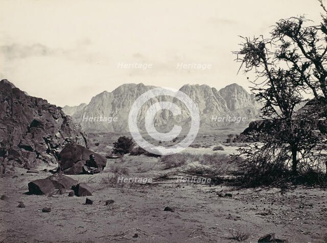 The Written Valley, Sinai, ca. 1857. Creator: Francis Frith.