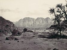 The Written Valley, Sinai, ca. 1857. Creator: Francis Frith