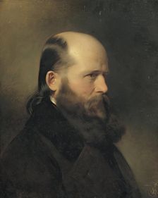 The writer and musician Dr. Groß, 1849. Creator: Franz Eybl