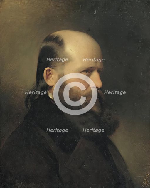The writer and musician Dr. Groß, 1849. Creator: Franz Eybl.
