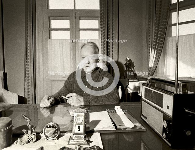 The writer Mikhail Sholokhov (1905-1984), 1960s.