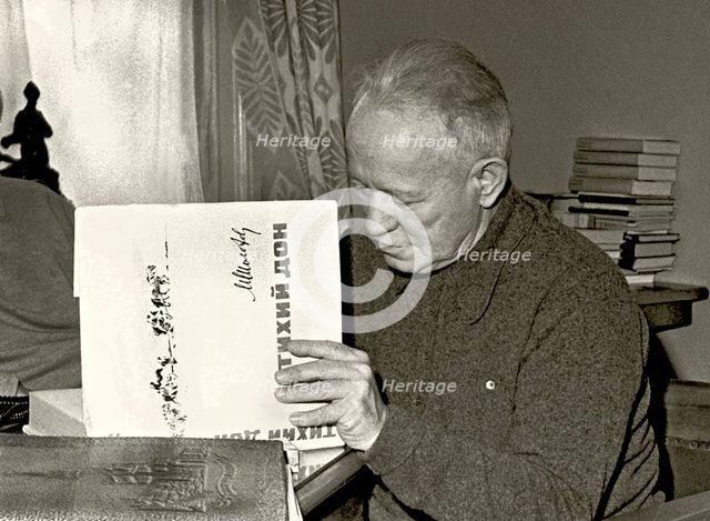 The writer Mikhail Sholokhov (1905-1984), 1960s.