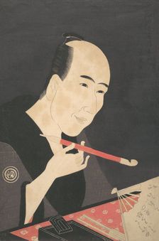 The Writer Santo Kyoden (a.k.a. Kitao Masanobu), ca. 1795., ca. 1795. Creator: Rekisentei Eiri