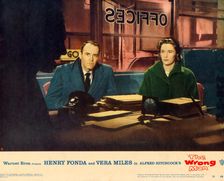 The Wrong Man by Alfred Hitchcock; starring Henry Fonda, Vera Miles. Made in USA, 1956