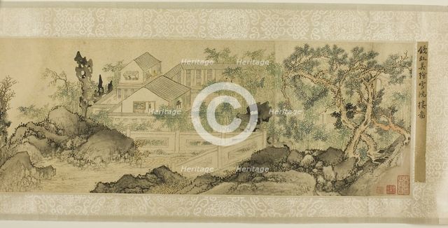The Xuehong Pavilion in a Scholar's Garden, Qing dynasty (1644-1911), 1831. Creator: Qian Du.