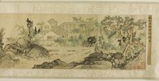 The Xuehong Pavilion in a Scholar's Garden, Qing dynasty (1644-1911), 1831. Creator: Qian Du