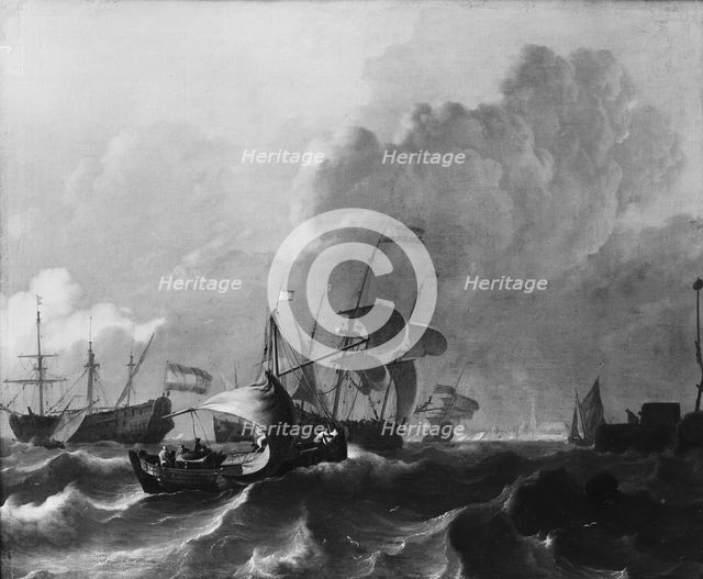 The Y off Amsterdam, c.1680-c.1708. Creator: Ludolf Backhuysen I.
