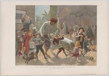 The Yule Log in India — Bringing in the Ice, from "The Graphic" Christmas Numb..., December 2, 1889. Creator: Charles Roberts