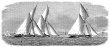 The Yacht Matches in the Thames: Prince of Wales Yacht Club, June 1: the race off East Tilbury, 1864 Creator: Smyth