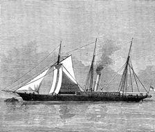 The yacht Deerhound, lately captured off the coast of Spain, 1873. Creator: Unknown