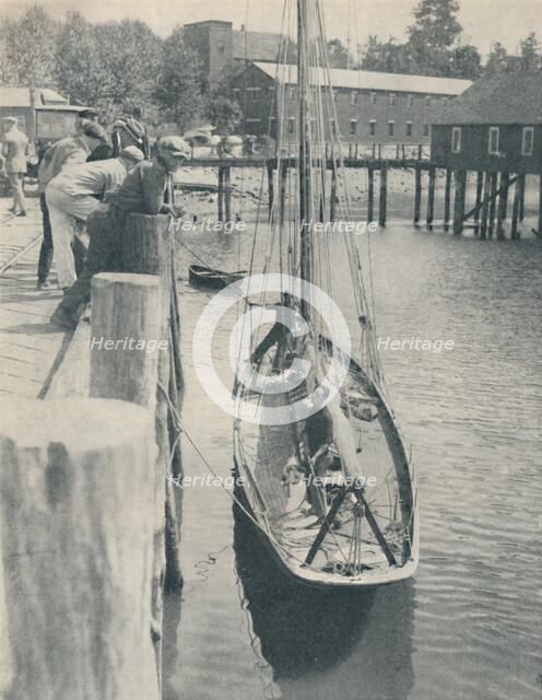 'The Yacht that sailed round the world', 1936. Artist: Unknown.