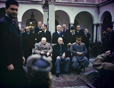 The Yalta Conference, Crimea, USSR, 4-11 February, 1945. Artist: Anon