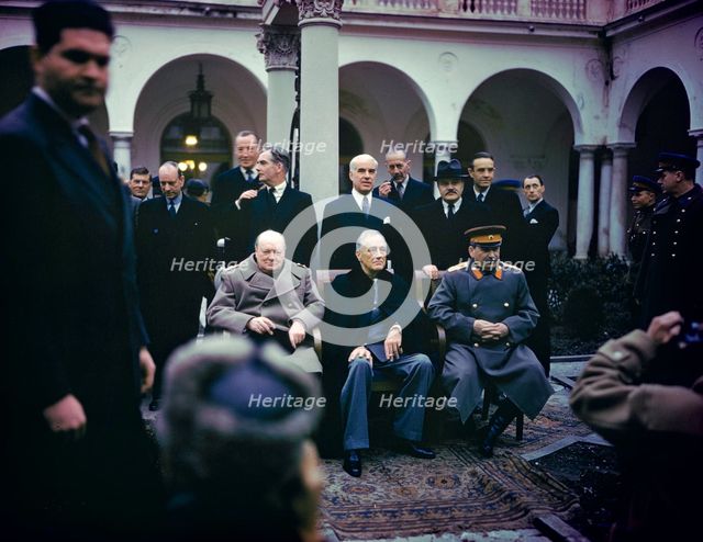 The Yalta Conference, Crimea, USSR, 4-11 February, 1945.  Creator: Anon.