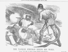 The Yankee Fireman keeps his Word 1866. Creator: John Tenniel