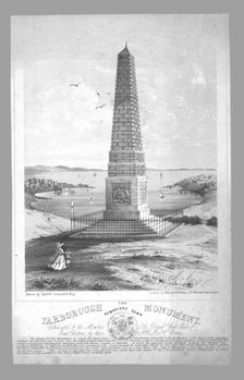 The Yarborough Monument, Bembridge Down late 19th century. Creator: William Evans