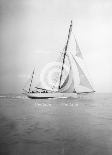 The yawl 'Celia', 1911. Creator: Kirk & Sons of Cowes.