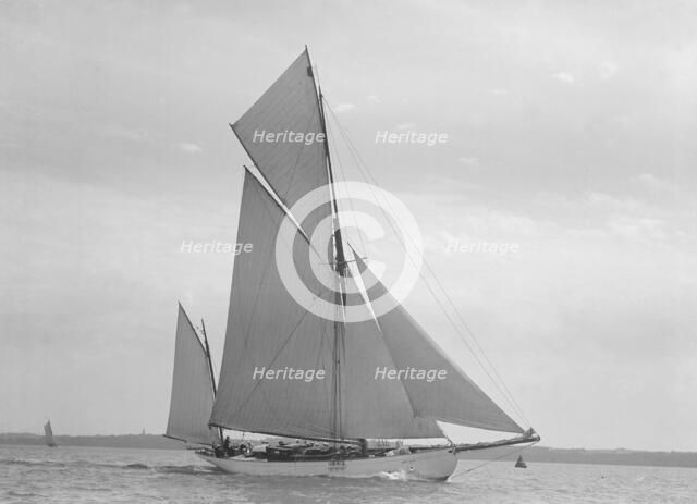 The yawl 'Aglaia', 1911. Creator: Kirk & Sons of Cowes.