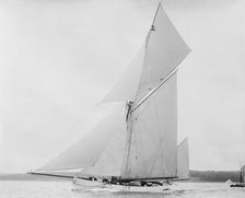 The yawl Gertrude sailing close-hauled. Creator: Kirk & Sons of Cowes