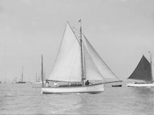 The yawl Heroine under sail, 1913. Creator: Kirk & Sons of Cowes