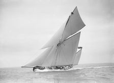 The yawl Joyce sailing in good wind, 1911. Creator: Kirk & Sons of Cowes