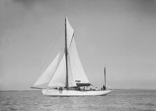The yawl Suzanne under sail, 1911. Creator: Kirk & Sons of Cowes