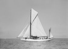 The yawl Suzanne under sail, 1911. Creator: Kirk & Sons of Cowes