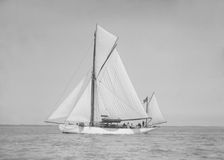 The yawl Suzanne under sail, 1911. Creator: Kirk & Sons of Cowes
