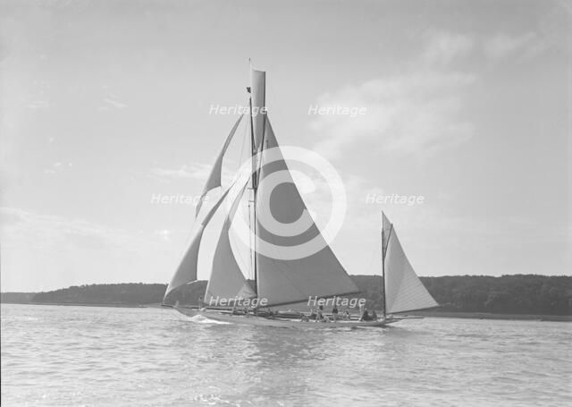 The yawl 'Zinita', 1911. Creator: Kirk & Sons of Cowes.
