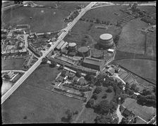 The Yeadon and Guiseley Gas Co Gas Works, Yeadon, West Yorkshire, c1930s. Creator: Arthur William Hobart