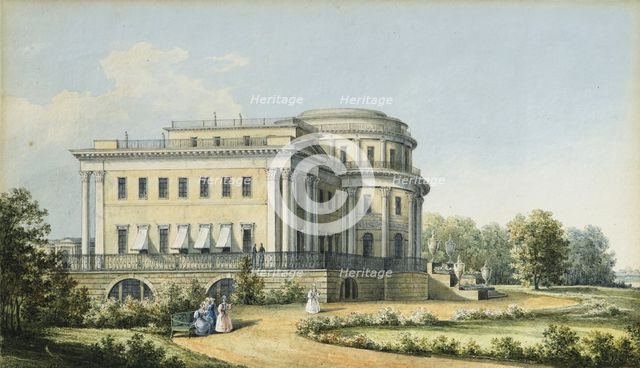 The Yelagin Palace in Saint Petersburg, 1839. Artist: Chernetsov, Nikanor Grigoryevich (1805-1879)