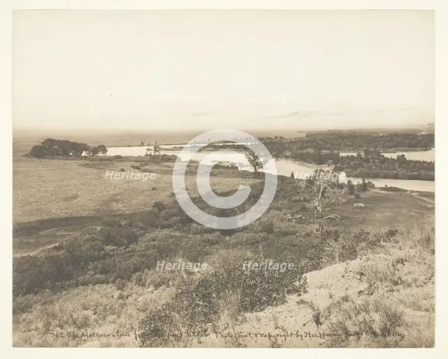 The Yellowstone from Pompey's Pillar, c. 1906. Creator: Laton Alton Huffman.
