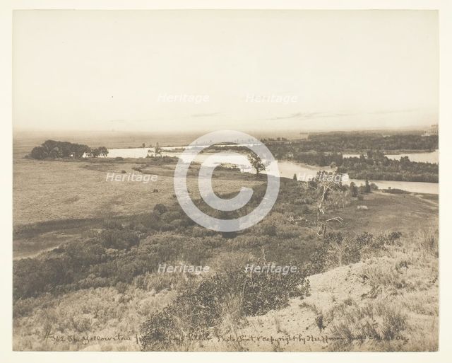 The Yellowstone from Pompey's Pillar, c. 1906. Creator: Laton Alton Huffman.