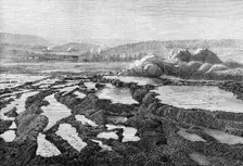 The Yellowstone Lake Region of North America: Upper Fire-Hole, From "Old Faithful", 1874. Creator: Unknown