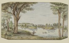 The Yellowstone River near Ft. Keogh, Montana, ca. 1877-1881. Creator: Hermann Stieffel