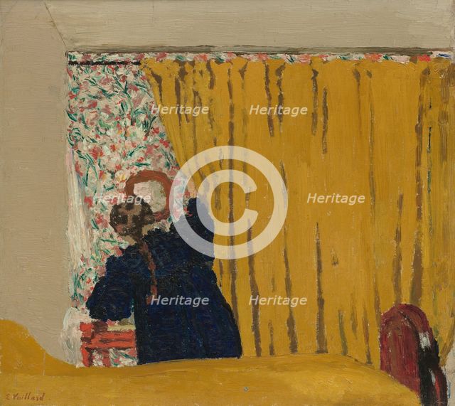 The Yellow Curtain, c. 1893. Creator: Edouard Vuillard.
