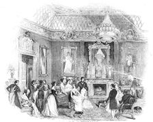 The Yellow Drawing-Room, Buckingham Palace, 1844. Creator: Unknown
