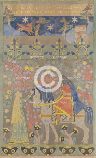 The yellow hair, 1899. Creator: Gerhard Munthe.