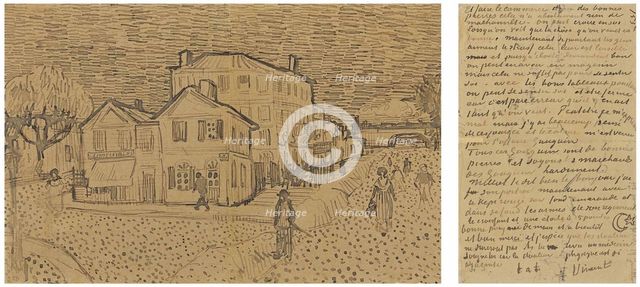 The Yellow House (The street), Letter to Theo from Arles, Saturday, 29 September 1888. Artist: Gogh, Vincent, van (1853-1890)