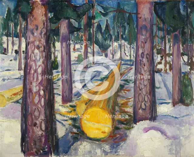 The Yellow Log. Artist: Munch, Edvard (1863-1944)