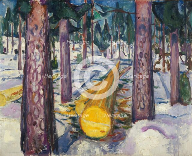 The Yellow Log. Artist: Munch, Edvard (1863-1944)