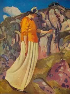 The Yellow Skirt 1914. Artist: Derwent Lees