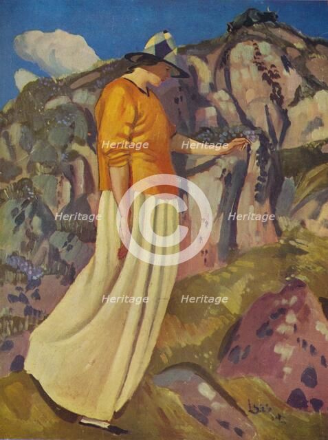 'The Yellow Skirt', 1914. Artist: Derwent Lees.
