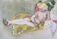 The Yellow Sultan's Wife, 1916. Artist: Bakst, Léon (1866-1924)