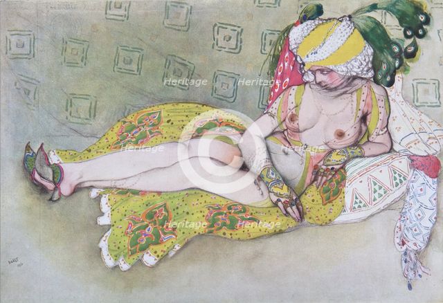 The Yellow Sultan's Wife, 1916. Artist: Bakst, Léon (1866-1924)