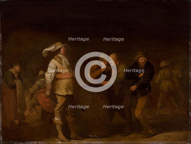 The Yielding of War Booty , c. 1635. Creator: Quast, Pieter (1605-1647).