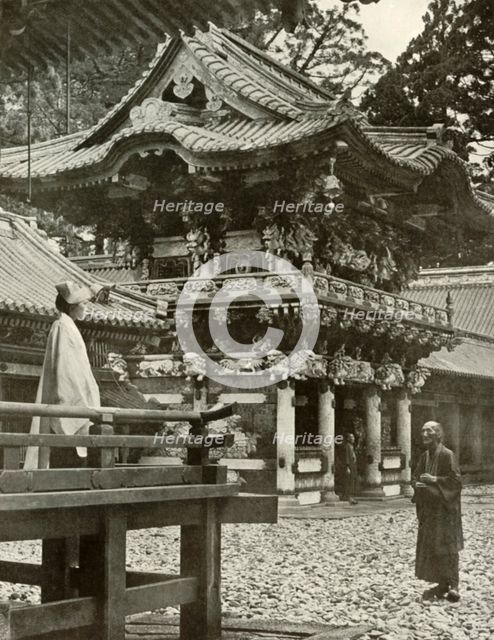 'The Yomei Gate at Nikko', 1910. Creator: Herbert Ponting.