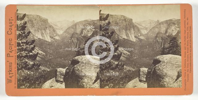 The Yosemite Valley, form the Mariposa Trail, 1861/76. Creator: Carleton Emmons Watkins.