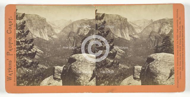 The Yosemite Valley, form the Mariposa Trail, 1861/76. Creator: Carleton Emmons Watkins.