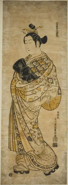 The Yoshiwara in Edo - A Set of Three (Edo Yoshiwara sanpukutsui), c. 1736/44. Creator: Ishikawa Toyonobu