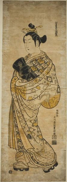 The Yoshiwara in Edo - A Set of Three (Edo Yoshiwara sanpukutsui), c. 1736/44. Creator: Ishikawa Toyonobu